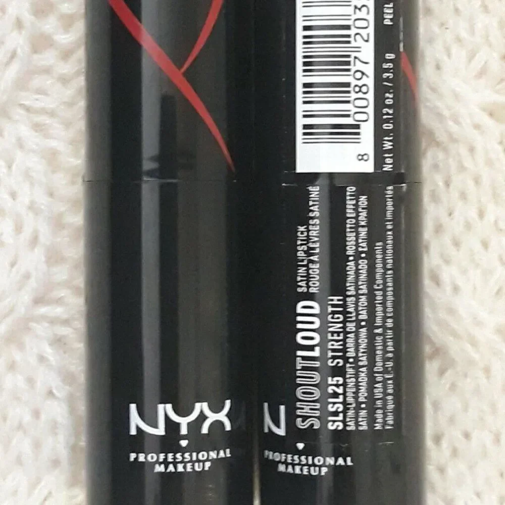 2 NYX PROFESSIONAL MAKEUP SHOUT OUT LIPSTICK 